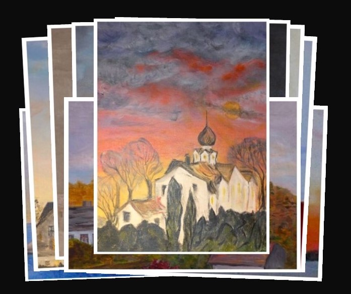 vignett himmel och hav