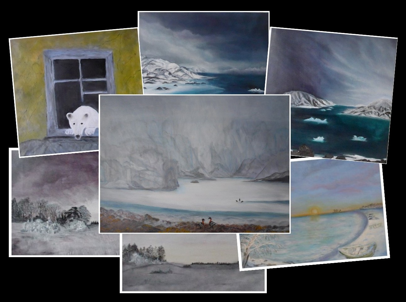 vignett vinter och svalbard